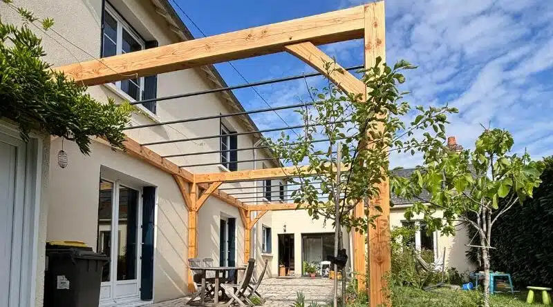 pergola terrasse bois